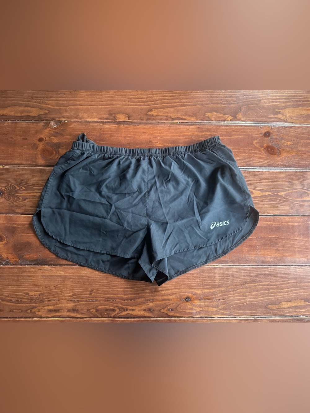 ASICS Black Running Shorts 2XL Reflective Zip Pocket